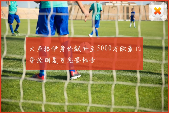 大鱼格伊身价飙升至5000万欧豪门争抢明夏可免签机会